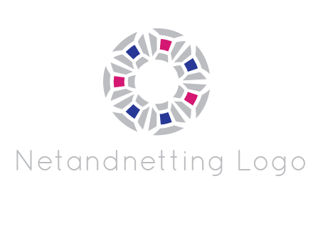 doughnut logo made of gemstones