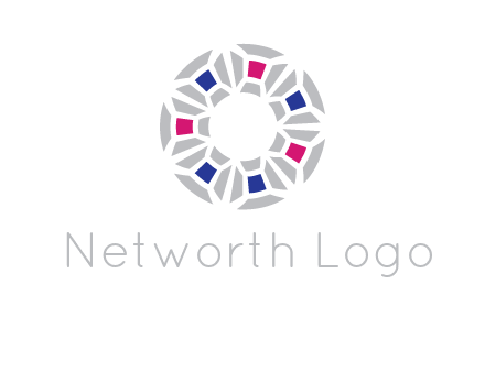 doughnut logo made of gemstones