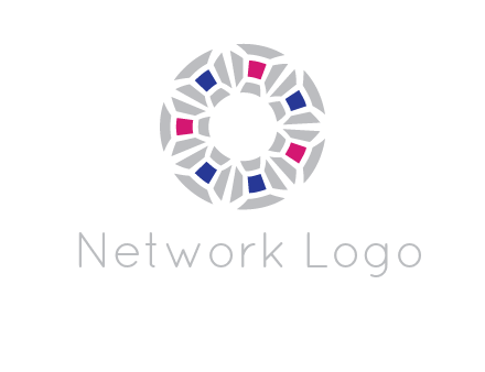 doughnut logo made of gemstones