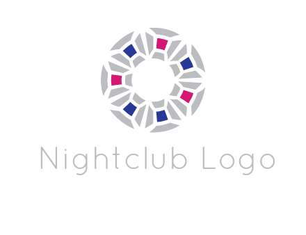 doughnut logo made of gemstones