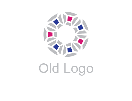 doughnut logo made of gemstones