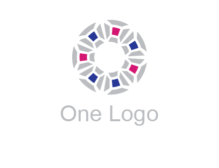 doughnut logo made of gemstones