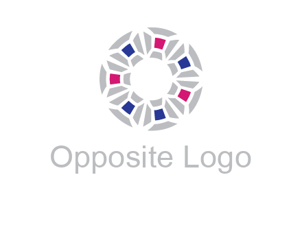 doughnut logo made of gemstones
