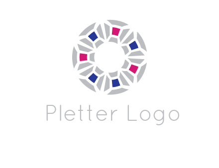 doughnut logo made of gemstones