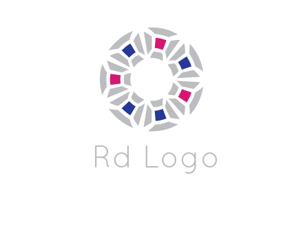 doughnut logo made of gemstones