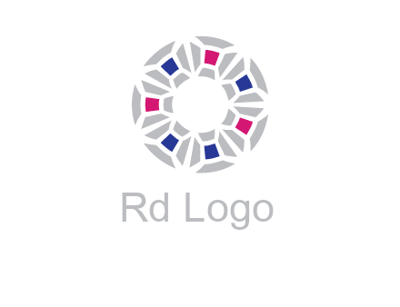 doughnut logo made of gemstones