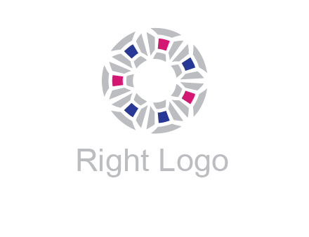 doughnut logo made of gemstones