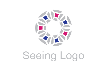 doughnut logo made of gemstones