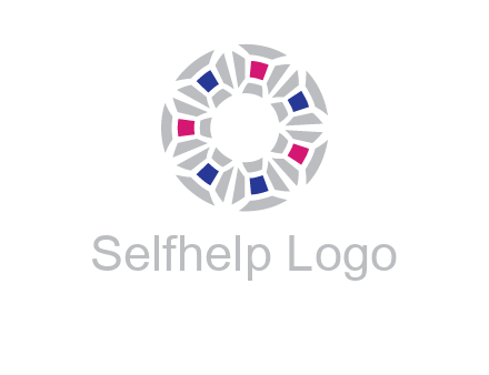 doughnut logo made of gemstones