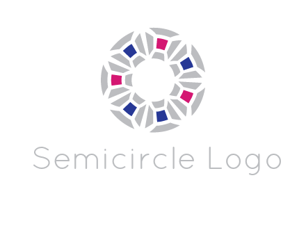 doughnut logo made of gemstones