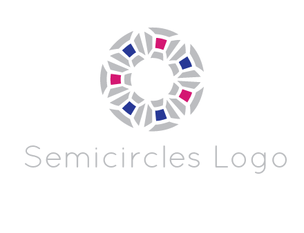 doughnut logo made of gemstones