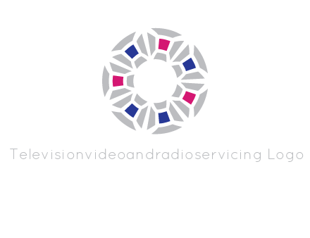 doughnut logo made of gemstones