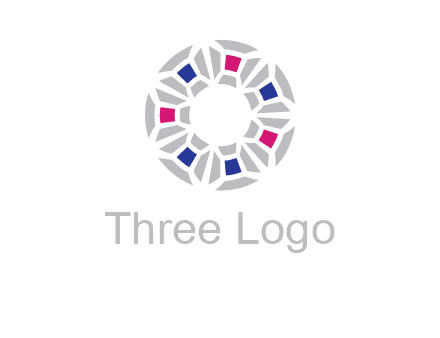 doughnut logo made of gemstones