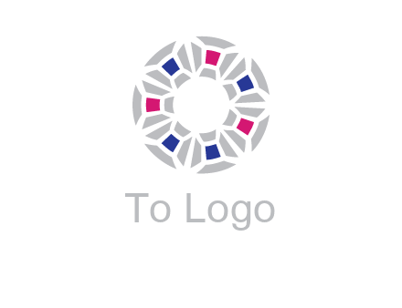 doughnut logo made of gemstones