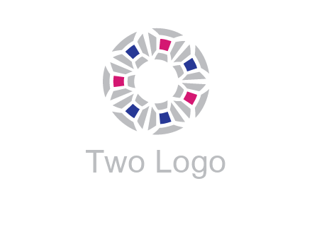 doughnut logo made of gemstones