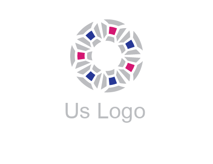doughnut logo made of gemstones