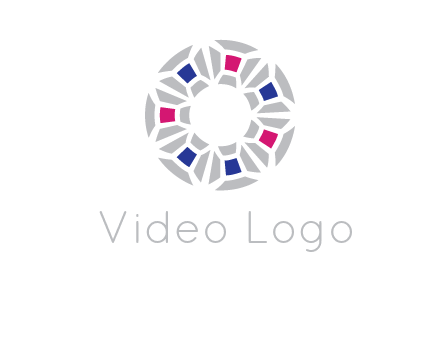 doughnut logo made of gemstones