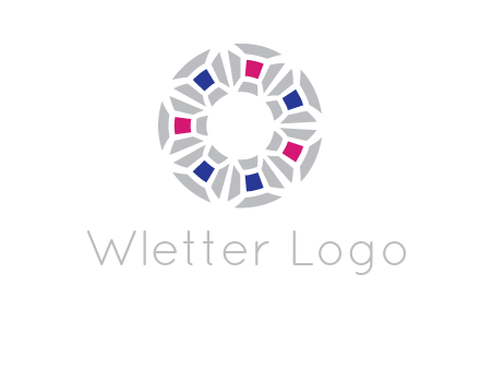 doughnut logo made of gemstones
