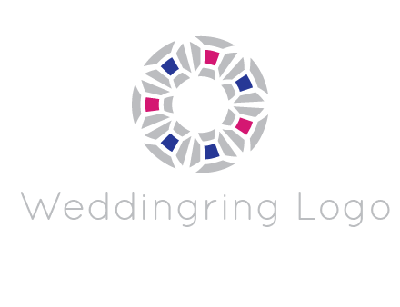 doughnut logo made of gemstones