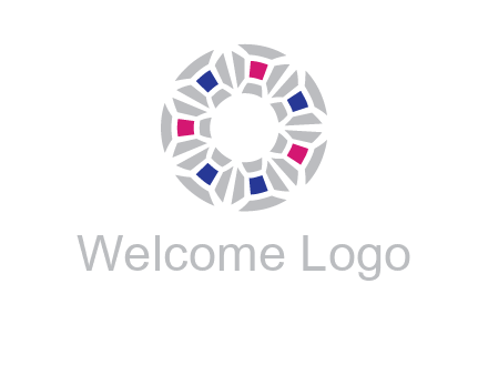 doughnut logo made of gemstones