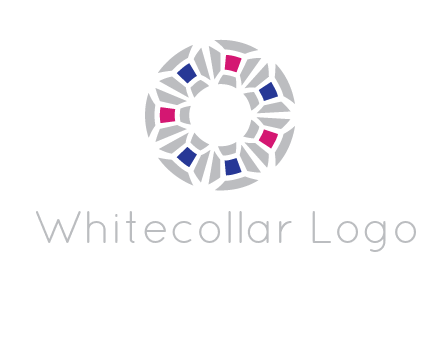 doughnut logo made of gemstones