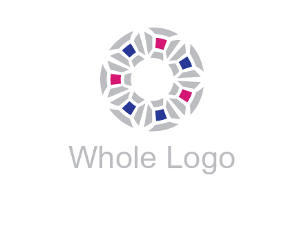 doughnut logo made of gemstones