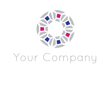 doughnut logo made of gemstones