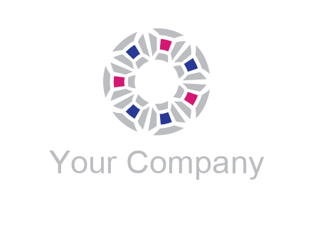 doughnut logo made of gemstones