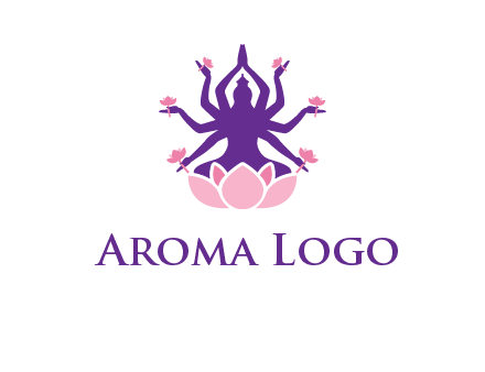 multi armed goddess logo