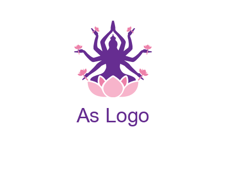 multi armed goddess logo