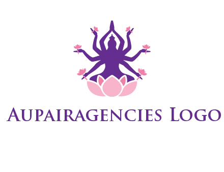 multi armed goddess logo