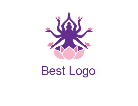 multi armed goddess logo