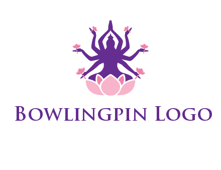 multi armed goddess logo