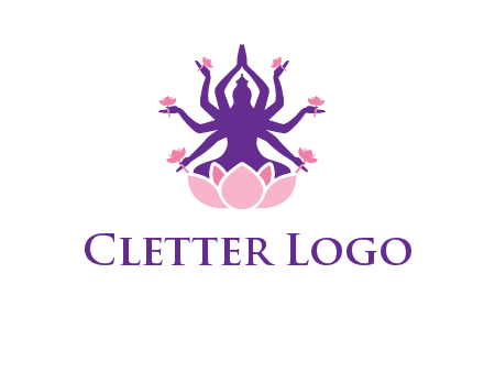 multi armed goddess logo