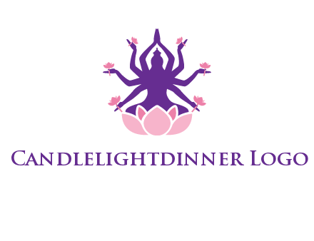 multi armed goddess logo