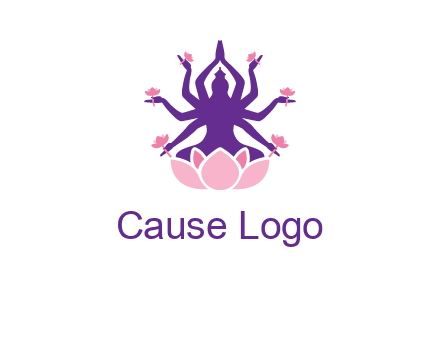multi armed goddess logo