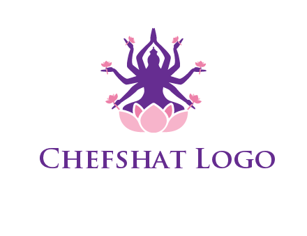 multi armed goddess logo