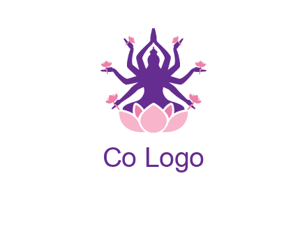 multi armed goddess logo