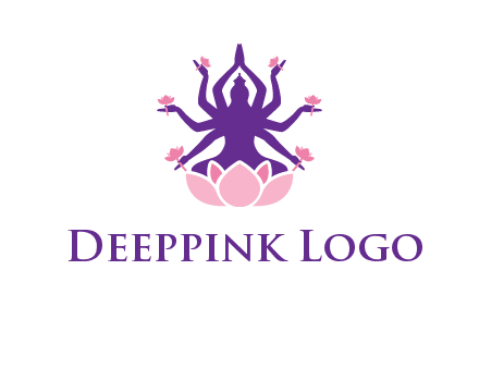 multi armed goddess logo
