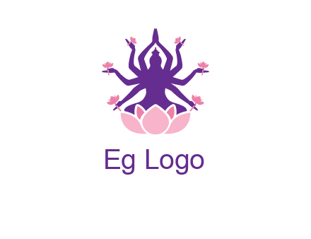 multi armed goddess logo