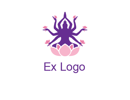 multi armed goddess logo