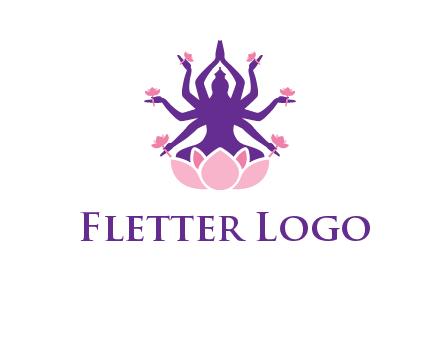 multi armed goddess logo