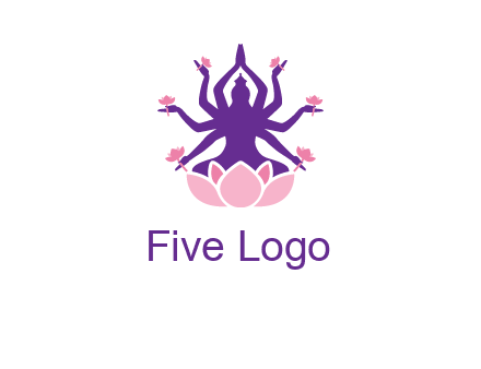 multi armed goddess logo