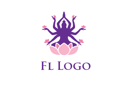 multi armed goddess logo