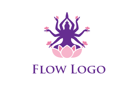 multi armed goddess logo