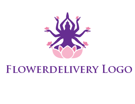 multi armed goddess logo