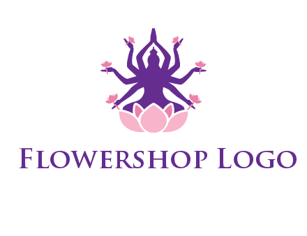multi armed goddess logo