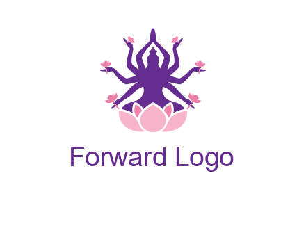 multi armed goddess logo