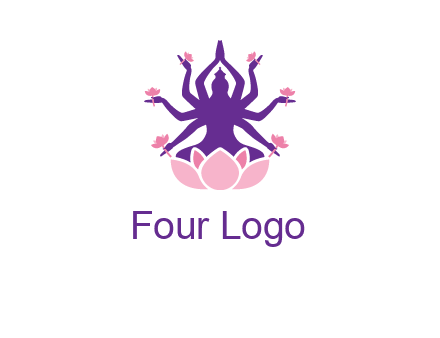 multi armed goddess logo