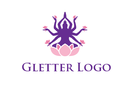 multi armed goddess logo